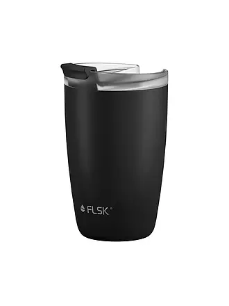 FLSK | Isolierbecher - Thermosbecher CUP Coffee to go-Becher 0,35l Black | 